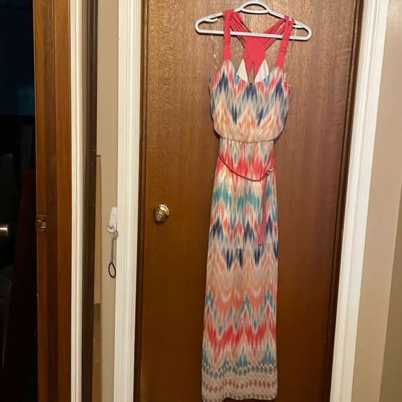 Maurices TyeDye Maxi Dress With Belt - Picture 1 of 6